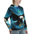 thumbnail image 6 of Easygdp Night Sky Forest Bald Eagle Womens Casual Hoodies Sweatshirts Long Sleeve Pullover Fall Pullover Tops Outfits Winter Clothes-Small, 6 of 7