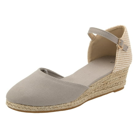 

Spring and Summer New Sandals Women Ankle Trip Strap Print Thick with High Heel Big Size Sandals the Gym People Lightning Deals of Today