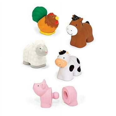 Melissa Andamp Doug Pop Blocs Farm Animals Educational Baby Toy 10 Linkable Pieces, Great Gift For Girls And Boys Best For Babies And Toddlers, 6 Month Olds, 1 And 2 Year Olds