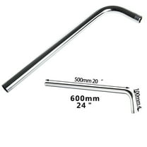 URTERYSER 60CM Wall Shower for Head Arm Extension Pipe Long Stainless Steel Bathroom Home Silver