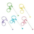 thumbnail image 4 of BELOVING 5 Pieces Beadable Keychain Bars Handmade Multicolor for Kids Valentine's Day, 4 of 10
