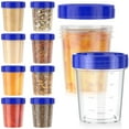 thumbnail image 2 of Estbridge Salad Dressing Container to Go - Small Containers with Lids Leakproof Condiment Containers  Reusable Stackable Plastic Dip Sauce Containers, 2 of 8