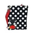 thumbnail image 6 of Disney Mickey Mouse Passport Bag Crossbody Purse Travel Black White, 6 of 8