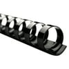 GBC CombBind Standard Spines, 5/8" Diameter, 130 Sheet Capacity, Black, 100/Box -GBC4000092