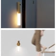 thumbnail image 4 of Rewera Aplique de Madera Recargable USB en Aplique de Madera con Sensor de Movimiento, apliques de batería inalámbricos de Color Blanco cálido con Interruptor, lámpara de Cama magnética, Funciona con, 4 of 5