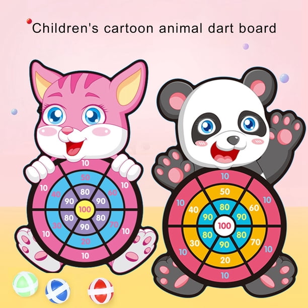 Gwong Juguete Dibujos animados pegajoso Animal Balls Balls Dart Board Padre Niños Interacción juego Juguete Gwong 30007621