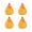 D, variant on 4PCS Luminous Mini Resin Pumpkin Figurines, Glow in The Dark Halloween Miniature Pumpkin Figures Statue for Fall Party Dollhouse Potted Plant Micro Landscape Home Outdoor Decoration DIY Crafts