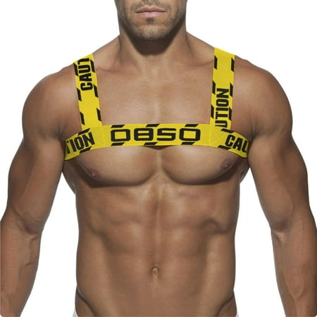 

KmaiSchai Sport Belt Mens Corset Shoulder Girdle Bodybuilding Muscle Strap Party Trend Elastic Decorative Shoulder Strap Belt Dark Belt Medium Leather Star Lords Belt 1 Belt Mans Leather Belt Belt F