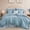 Blue-Full, variant on Full Blue 7-Piece Ruffle Floral Bed-in-a-Bag Comforter Set