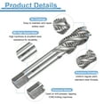 thumbnail image 3 of Uxcell Spiral Flute Thread Tap M20 x 2.5 Metric Machine Taps HSS6542 Uncoated, 3 of 6
