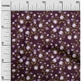 thumbnail image 1 of oneOone Cotton Cambric Wine Fabric Flower & Leaves Watercolor Craft Projects Decor Fabric Printed By The Yard 56 Inch Wide, 1 of 4