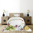 thumbnail image 4 of Ambesonne Wine Quilted Bedspread Set 2 Pcs, Watercolor Food Wine Frame, Twin Size, Multicolor, 4 of 5