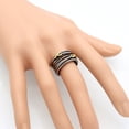 thumbnail image 6 of Titanium Steel Ring Twisted Wire Gold Infinite Heart Vintage Unisex Jewelry Accessory Daily Wear Gift Idea Now, 6 of 7