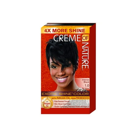 Creme Of Nature Gel Hair Color Intense Black Walmart Com