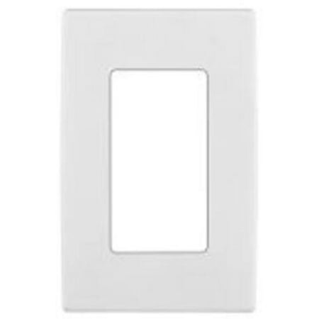- Leviton R52-REWP1-0WW One Gang Screwless Wall Plate, White