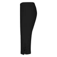 thumbnail image 6 of Audhol Capri Leggings for Women, Leggings for Women Summer High Waist Pant Knee Length Slim Fit Yoga Cropped Trouser Yoga Pants Black L, 6 of 6