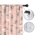 thumbnail image 4 of Blackout Kids Curtains,Pink Fairy Rainbow Pattern Childrens Insulated Curtains Set Of 2,Bedroom Essentials,Toddler Room Decor 52"x84", 4 of 5