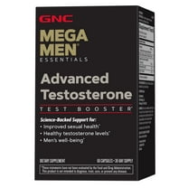 GNC Mega Men Advanced Testosterone, Hormone Support, 60 Ct, Capsule Form, 30 Day-Supply