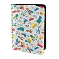 thumbnail image 2 of Pofeuu Transport1 Print Travel Document Organizer Passport Holder Men Women for Family (6.5 in x 4.5 in),Wallet Holder Credit Card Clutch Bag Case, 2 of 5