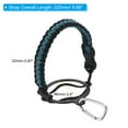 thumbnail image 2 of Uxcell Water Bottle Holder, Paracord Handle Strap Carrier Light Blue, Black, 2 of 7