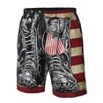 thumbnail image 4 of Fotbe Veterans Day1 Trajes de Baño Estampados para Hombre, Shorts de Verano de Secado Rápido, Ropa de Playa, Bañadores-Small, 4 of 6