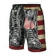 thumbnail image 4 of Balery Veterans Day1 Traje de Baño Estilo Hawaiano para Hombre, Shorts de Secado Rápido con Bolsillos-Medium, 4 of 6