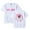 White, variant on Junior H Merch Sad Girlz Summer Unisex Short-sleeved T-shirt Fashion Printed Casual Stylish Design Y2K Tee