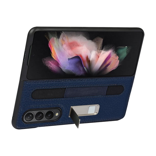 Estuche Para Teléfono Compatible Con Galaxy Z Fold 3 5G Estuche Con Portalápices Funda De Cuero Antideslizante A Prueba De Golpes Para Teléfono Advancent EL017966-04