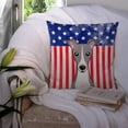 thumbnail image 3 of USA Design with Dog Fabric Decorative Pillow, 3 of 4