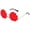 Gold frame red piece, variant on Ywmsfl Elegant Shell Shape Frameless Sun Protective Sun Glasses for Women and Teens Weddings and Special Occasion Eyewears