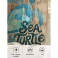 thumbnail image 6 of Sheer Curtains 45 Inch Length, Vintage Sea Turtle Semi Sheer Curtains Light Filtering Window Treatment, Brown Nautical Anchor Bubbles Coastal Privacy Voile Drapes for Living Room Bedroom 52x45 Inch, 6 of 7