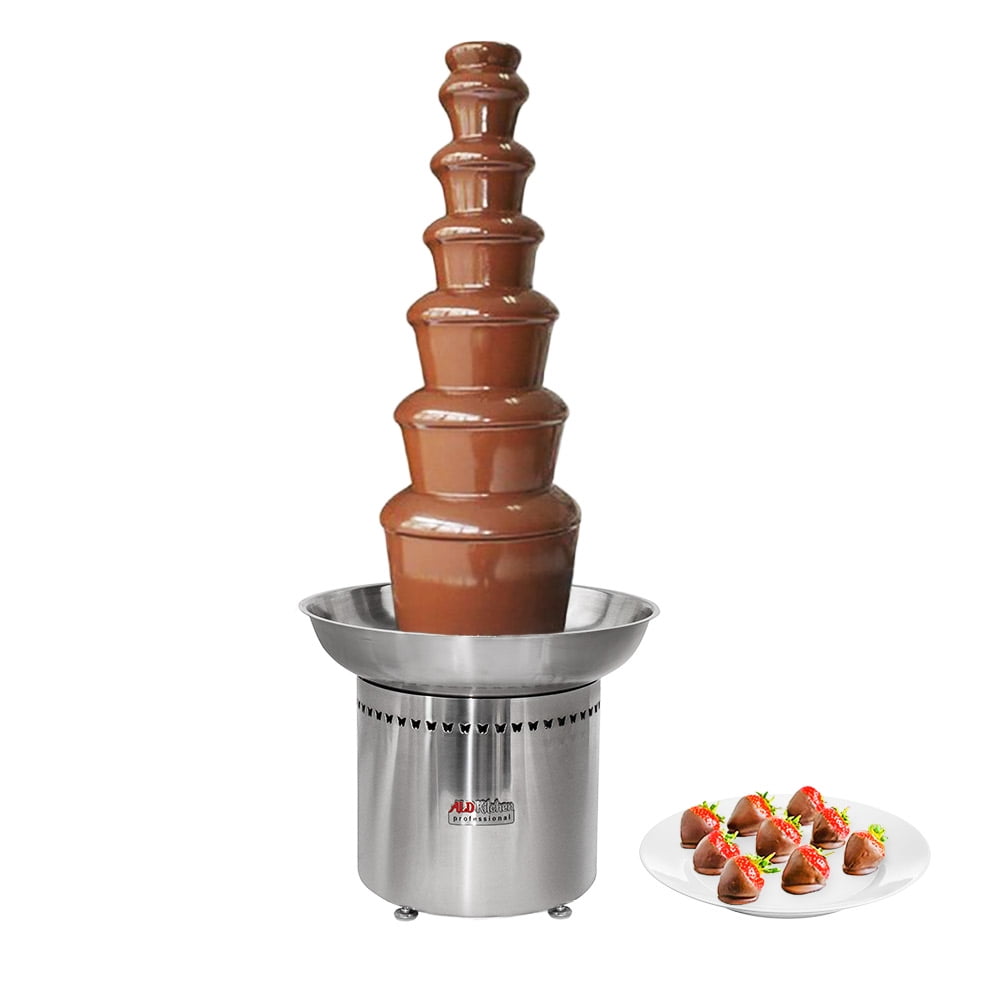 3-layer Chocolate Pot Fountain Stainless Steel Heating Chocolate Melting Machine for Household Wedding Birthday Party Chocolate Fountain 