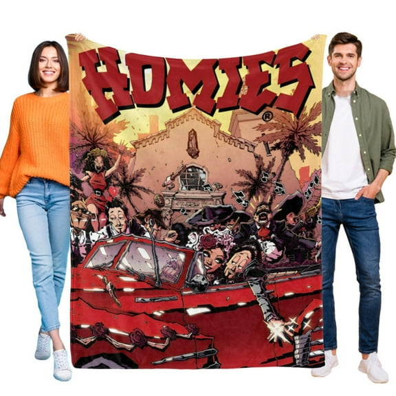 Homies Throw Blanket Gifts for Fans Girls And Boys Children Hoodie Him Bed Hug/Healing Blanket for Women And Children40"x50"