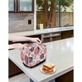 thumbnail image 3 of Red Ombre Spring Floral Toaster Cover 2 Slice, Small Kitchen Appliance Covers, Summer Botanical Flowers Toaster Oven Cover with Loop, Bread Machine Cover Polyester Dust Cover Protection, 3 of 4