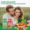 thumbnail image 5 of Whole Food Fruits & Veggies Supplement – 30 Servings (90 Capsules) | Daily 3 Caps = 5 Servings of Fresh Produce | Natural Nutrition for Adults & Kids, 5 of 9