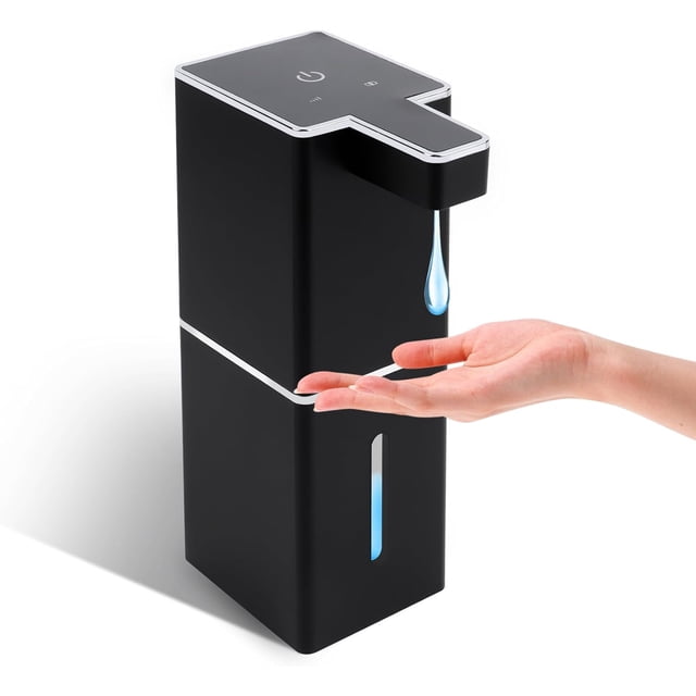 380ml Automatic Soap Dispenser Wall Mounted, USB C Rechargeable Wall Mounted Soap Dispenser, IPX5 Waterproof Touchless Soap Dispenser, Electric Soap Dispenser