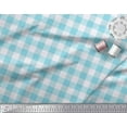 thumbnail image 2 of Soimoi Green Georgette Viscose Fabric Check Check Print Sewing Fabric Yard 42 Inch Wide, 2 of 3