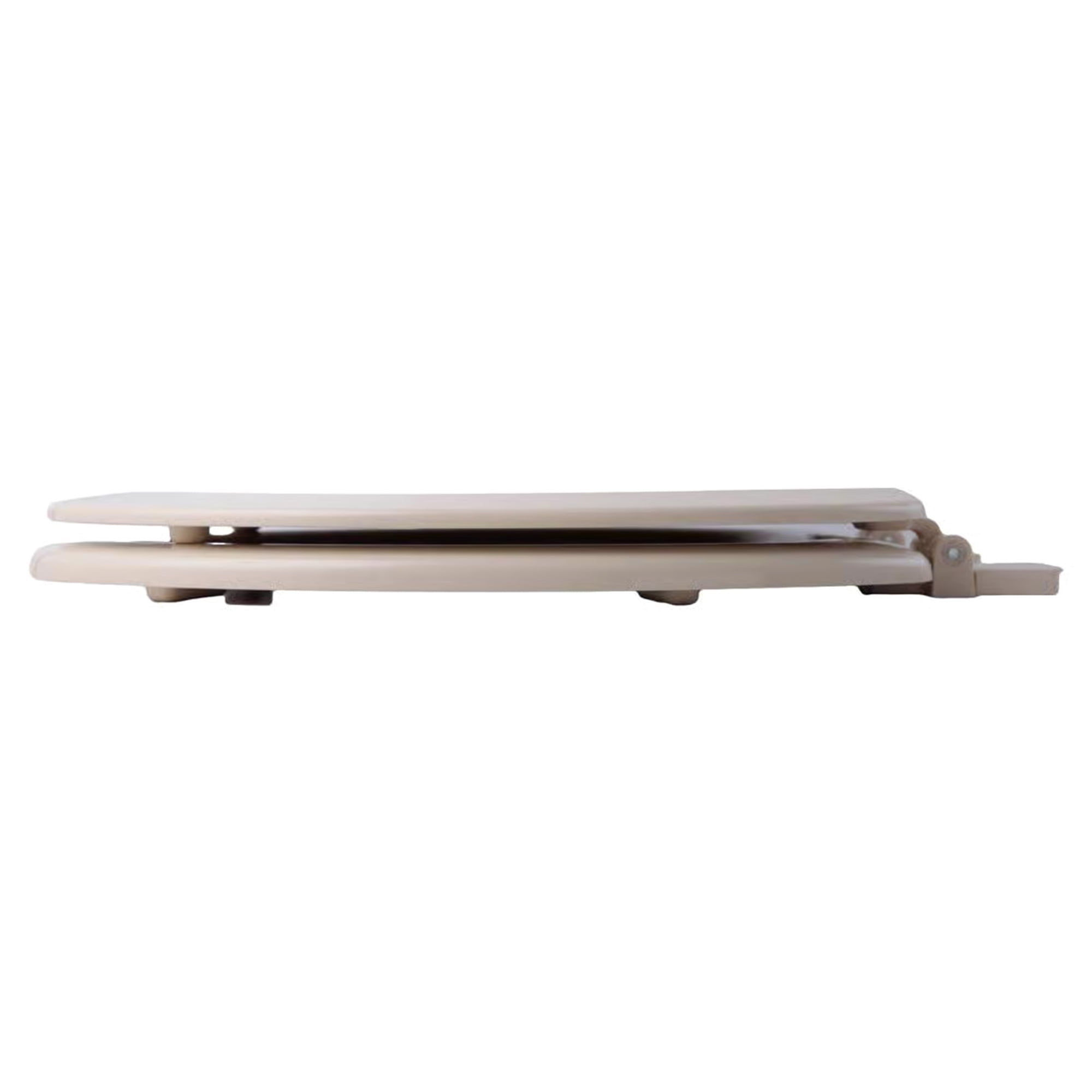 Oakbrook Collection Laurel Elongated Biscuit Wood Toilet Seat