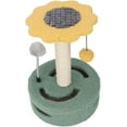 thumbnail image 3 of GFDYREE Durable Materials Cat Scratching Post, Multifunctional Design, Reinforced Base, Anxiety Reduction Bell, Adorable Appearance for Climbing Jumping (Yellow), 3 of 7