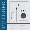 thumbnail image 3 of Earplug Earbud Auriculares híbridos Plugfones Guardian Black, 3 of 5
