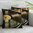 thumbnail image 3 of Creowell  Vinyl Records Print Throw Pillow Covers Decorative Pillow Cover Square Cushion Cases Soft Cushion Cover Throw Sofa Pillow Case for Home Decor Living Room Bed Couch Car, 3 of 5