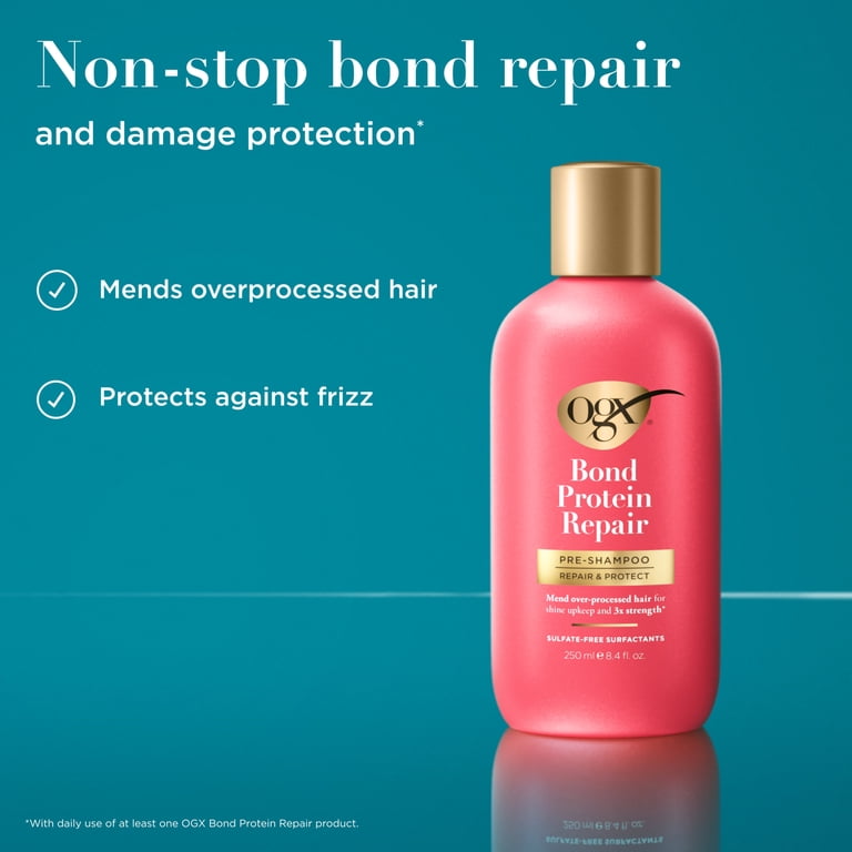 OGX Bond Protein Repair Pre-Shampoo, 8.4 fl oz (4-Pack) photo 3