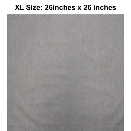 Solid Gray Design XL 26 X 26 Cotton Scarf Bandana