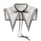 thumbnail image 1 of Cuello de media camisa desmontable para mujeres y niñas, suéteres y vestidos, 1 of 2