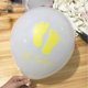 thumbnail image 3 of EeaseMX Juego de 10 globos de látex decorativos con forma de huella de bebé, de 2,8 g, para revelar el género de él o ella, para bodas, cumpleaños y más., 3 of 7