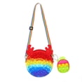 thumbnail image 1 of Bolso De Hombro Con Burbujas De Dibujos Animados, Bandolera De Silicona Con Llavero, Juguete Sensorial Para Aliviar El Estrés, Juguete Para Niños Y Adultos Eigraketly AP006799-02, 1 of 6