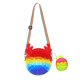 thumbnail image 1 of Bolso De Hombro Con Burbujas De Dibujos Animados, Bandolera De Silicona Con Llavero, Juguete Sensorial Para Aliviar El Estrés, Juguete Para Niños Y Adultos Speravity AP006799-02, 1 of 6