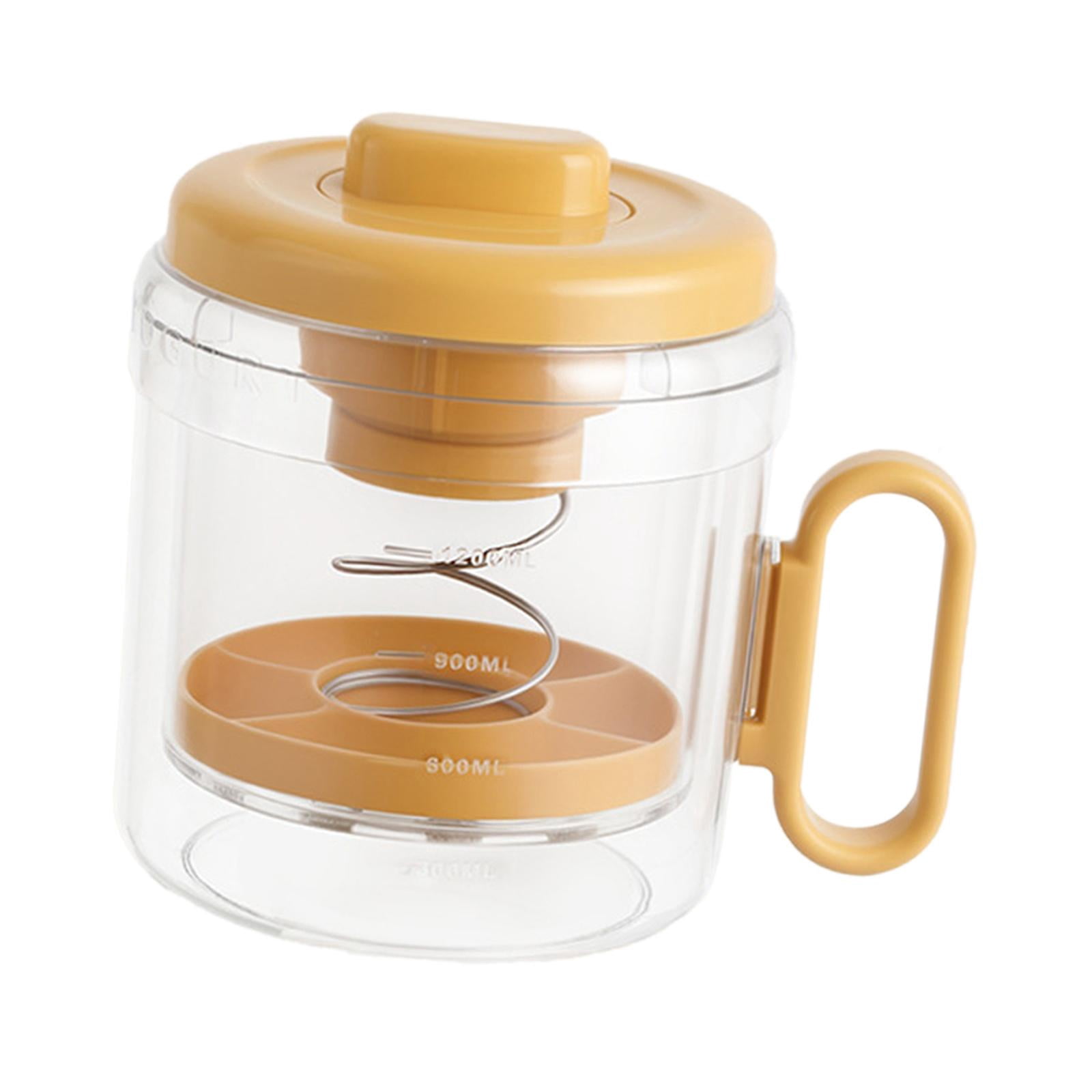YWMJZEU Yogurt Strainer Quick Yoghurt Maker for Soup Thick Greek Yogurt Soybean Milk Orange