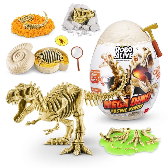 Kit de excavación de fósiles de dinosaurios Robo Alive Mega Dino T-Rex