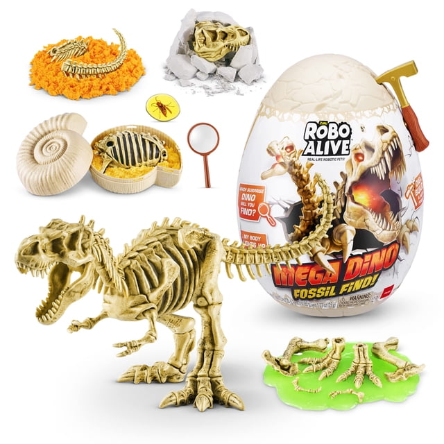 Kit de excavación de fósiles de dinosaurios Robo Alive Mega Dino T-Rex